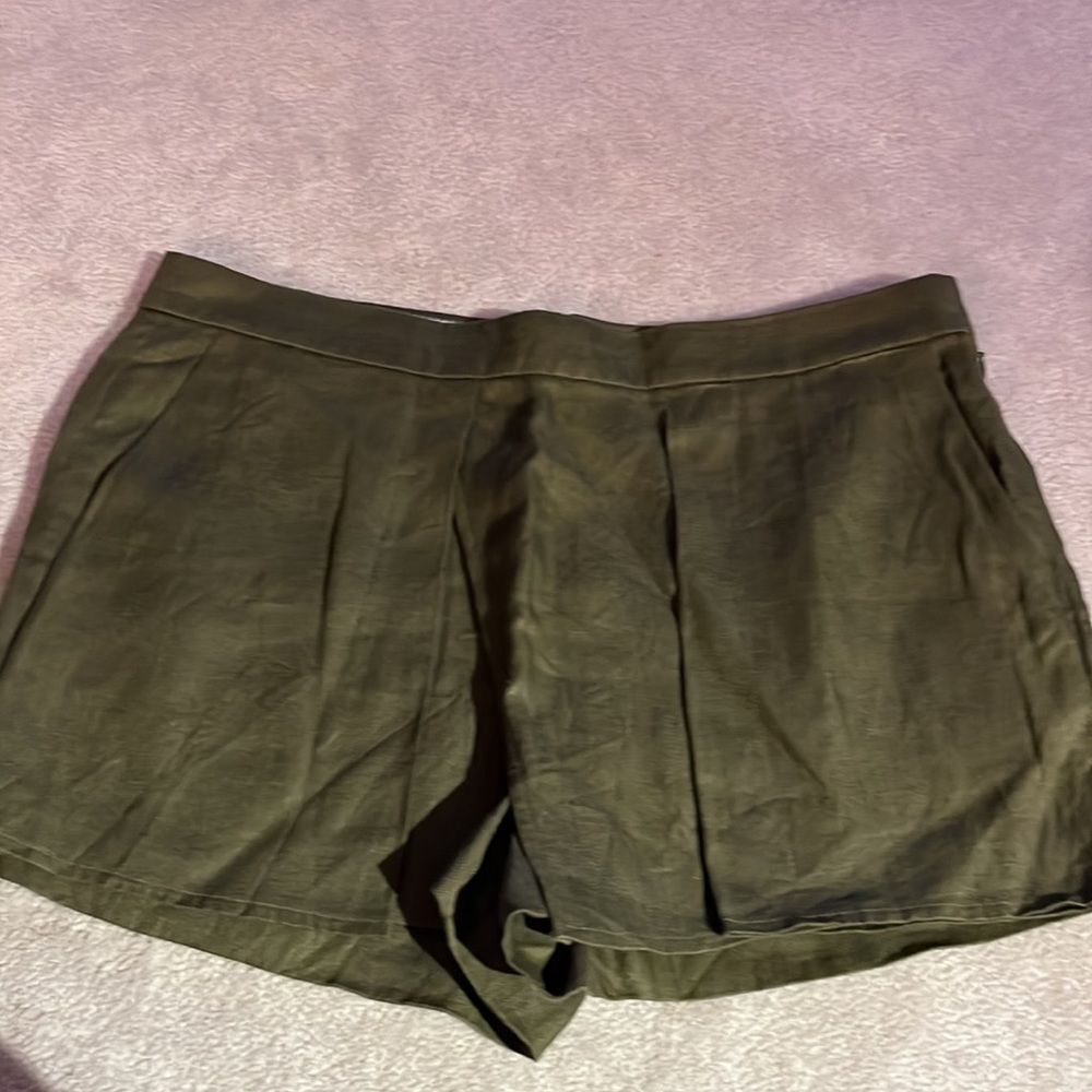 J. Crew Olive Green Women's Linen Skort